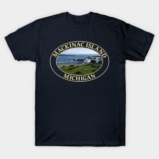 Harbor and Downtown on Historic Mackinac Island, Michigan T-Shirt